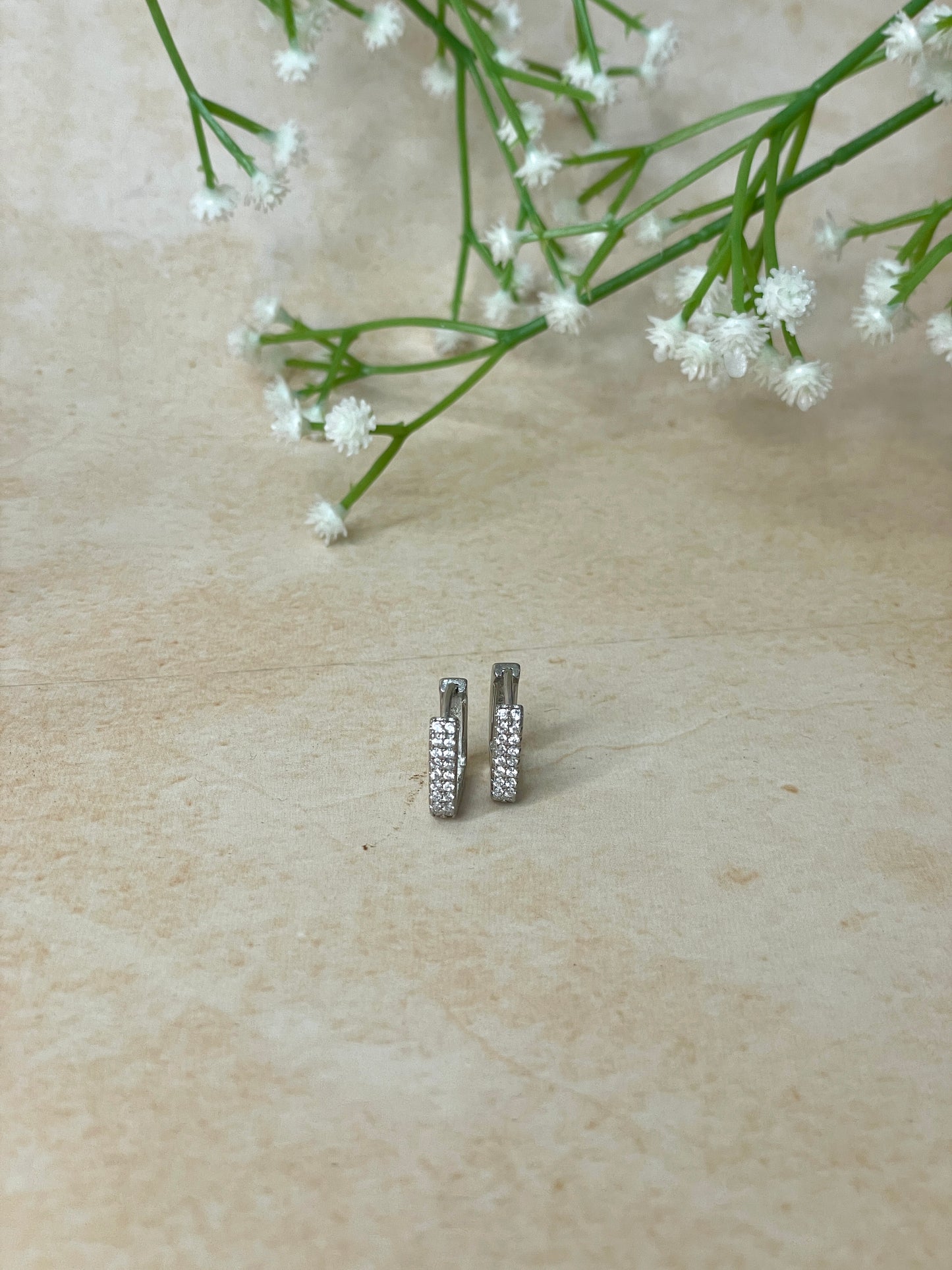 Statement hoops earring